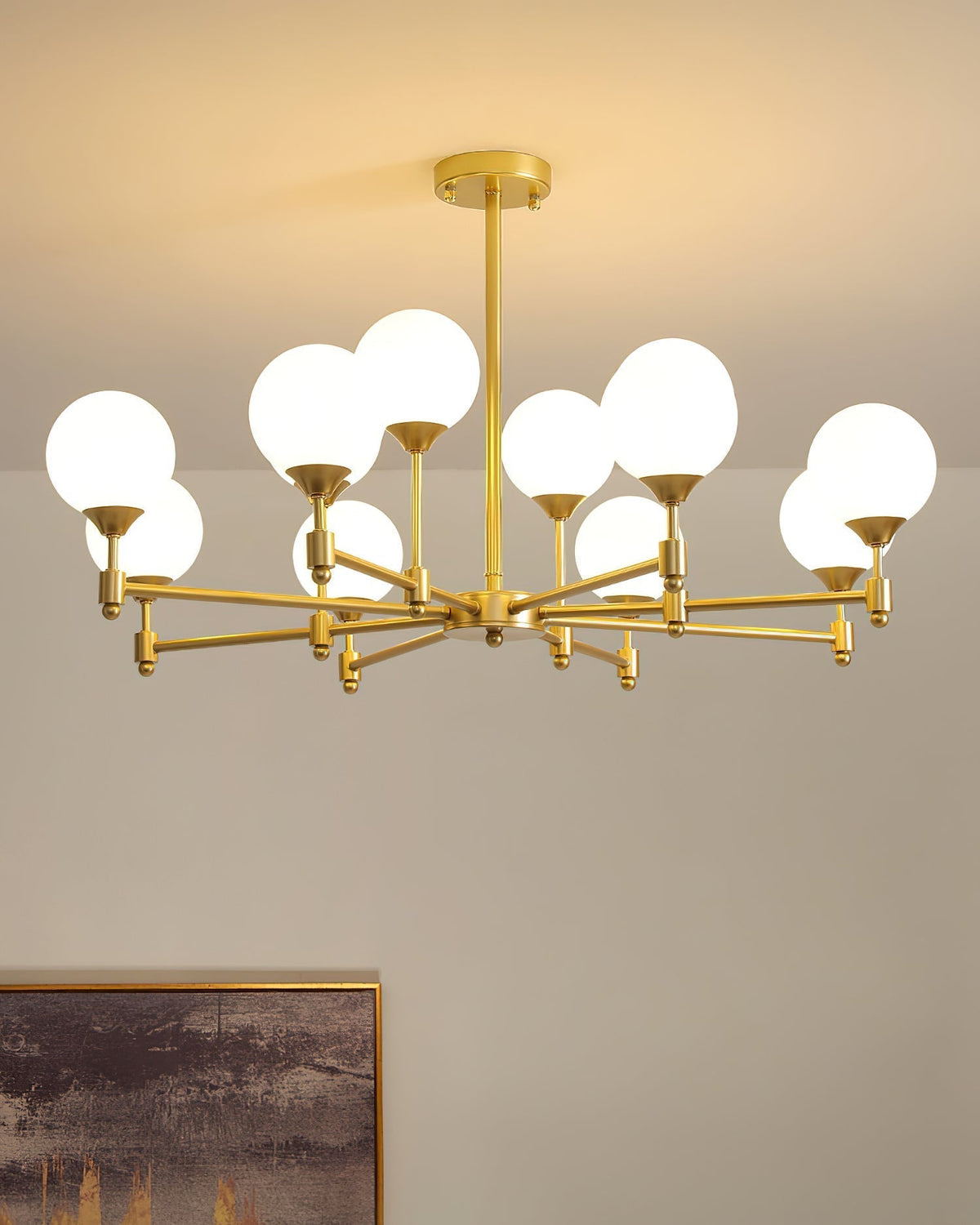 Celireon elegante kroonluchter met glas