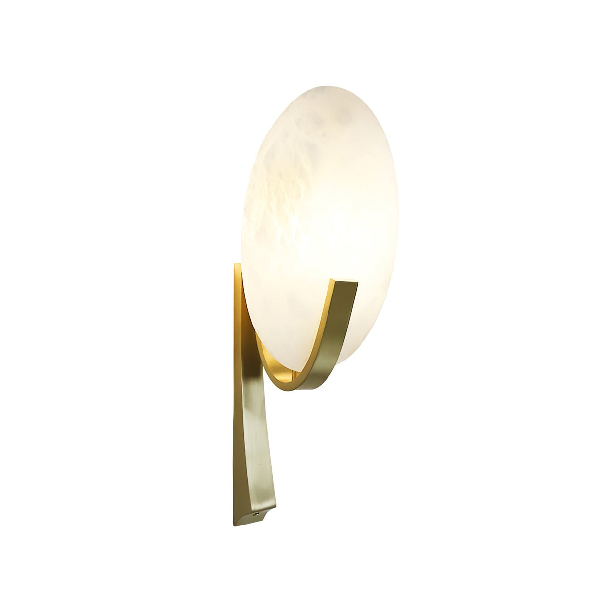 Nivaeria Moderne wandlamp van albast met afwerking