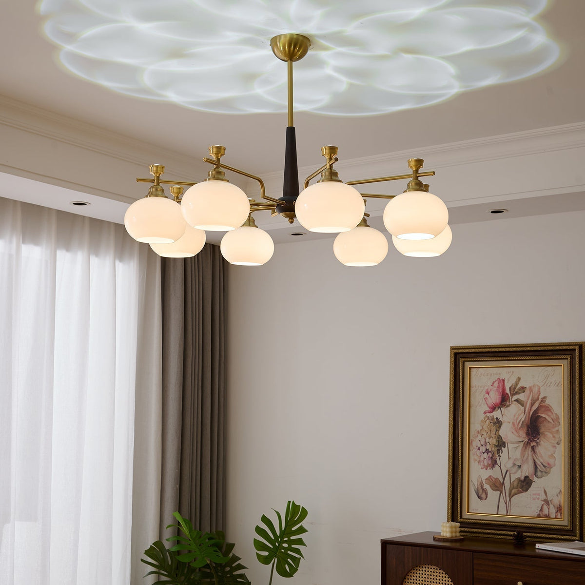 Velirara Traditionele Unieke Sfeer Houten glas Kroonluchter