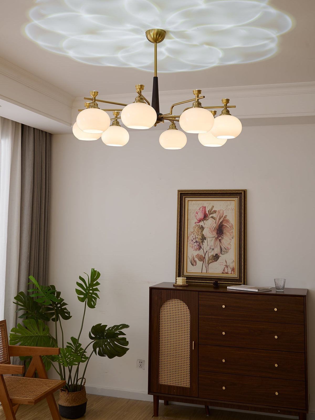 Velirara Traditionele Unieke Sfeer Houten glas Kroonluchter
