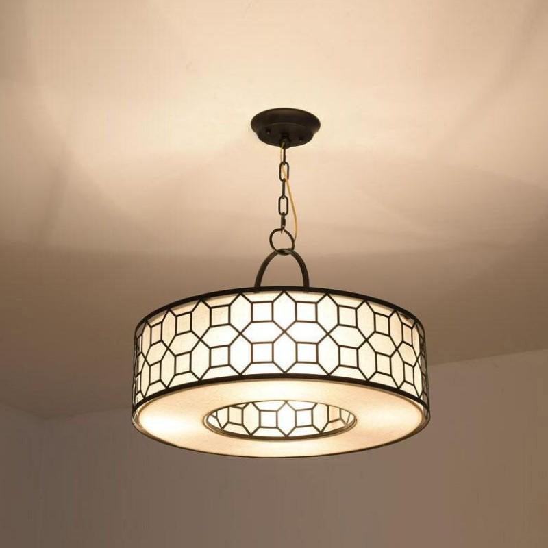 Arshaor Premium elegantie Ronde hanglamp van koper en glas