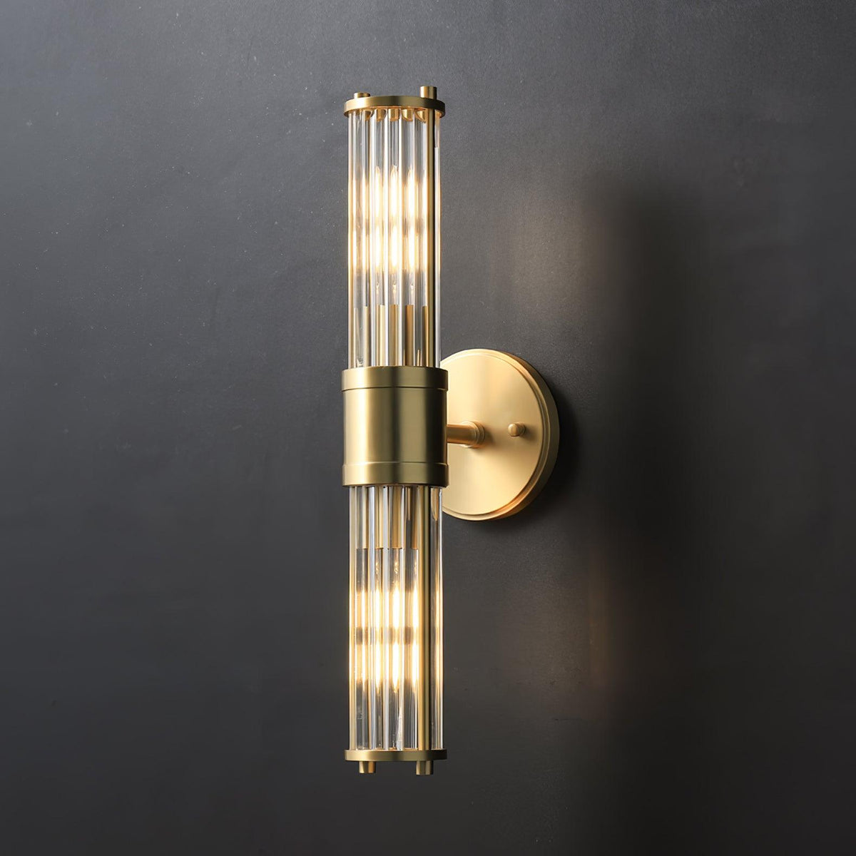 Vevenisra Noordse kunst cilinderglas wandlamp van glas