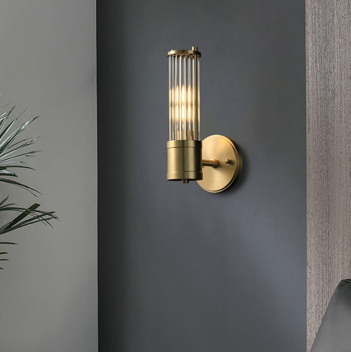 Vevenisra Noordse kunst cilinderglas wandlamp van glas