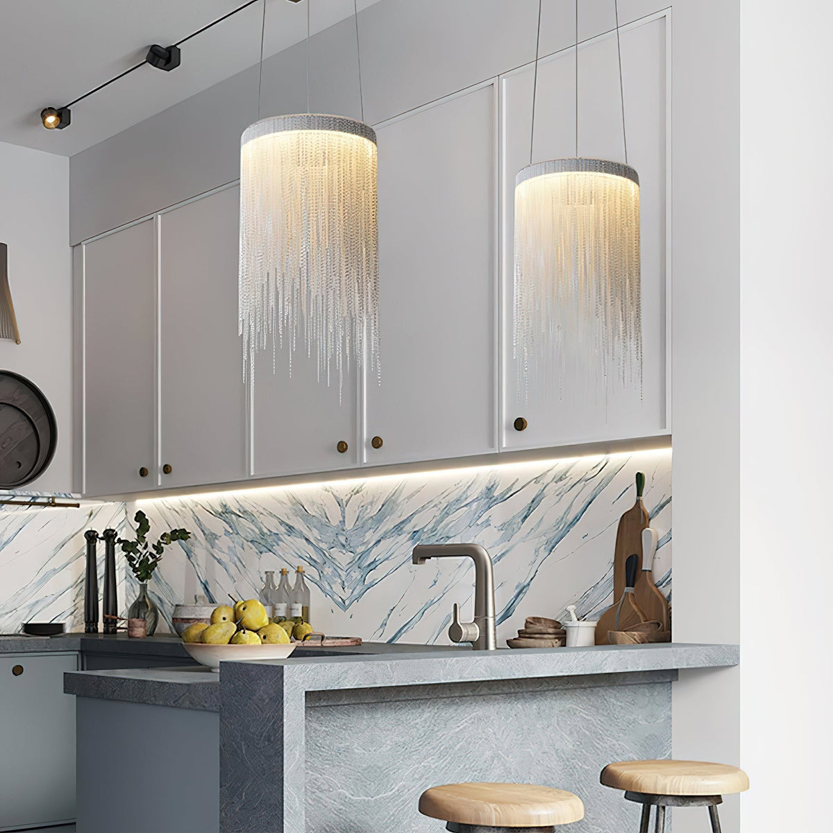 Arsoliel Postmodern Luxe Ketting Bloemblaad hanglamp