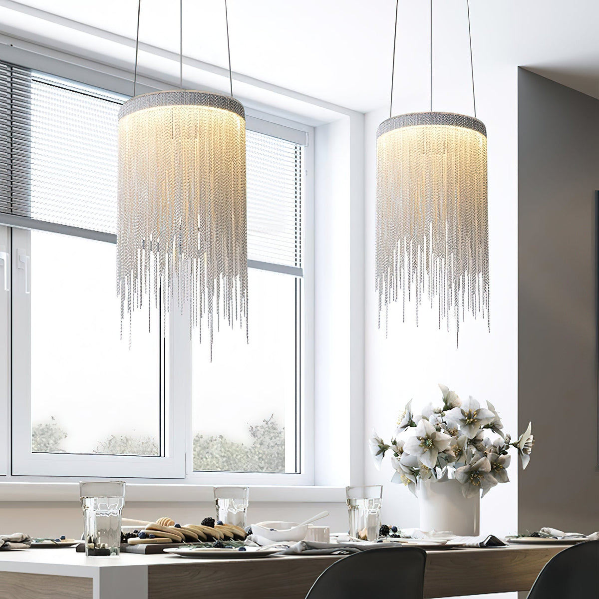 Arsoliel Postmodern Luxe Ketting Bloemblaad hanglamp
