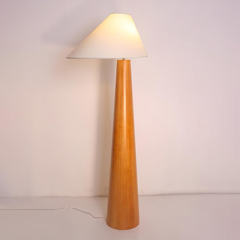 Pinnacle minimalistisch Houten vloerlamp