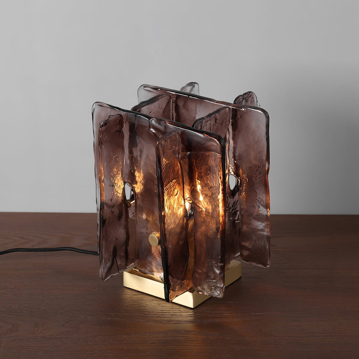 Avlaear Kunstglas tafellamp van glas