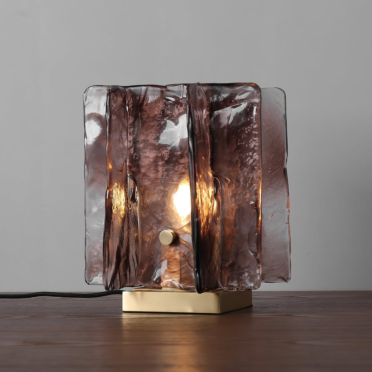 Avlaear Kunstglas tafellamp van glas