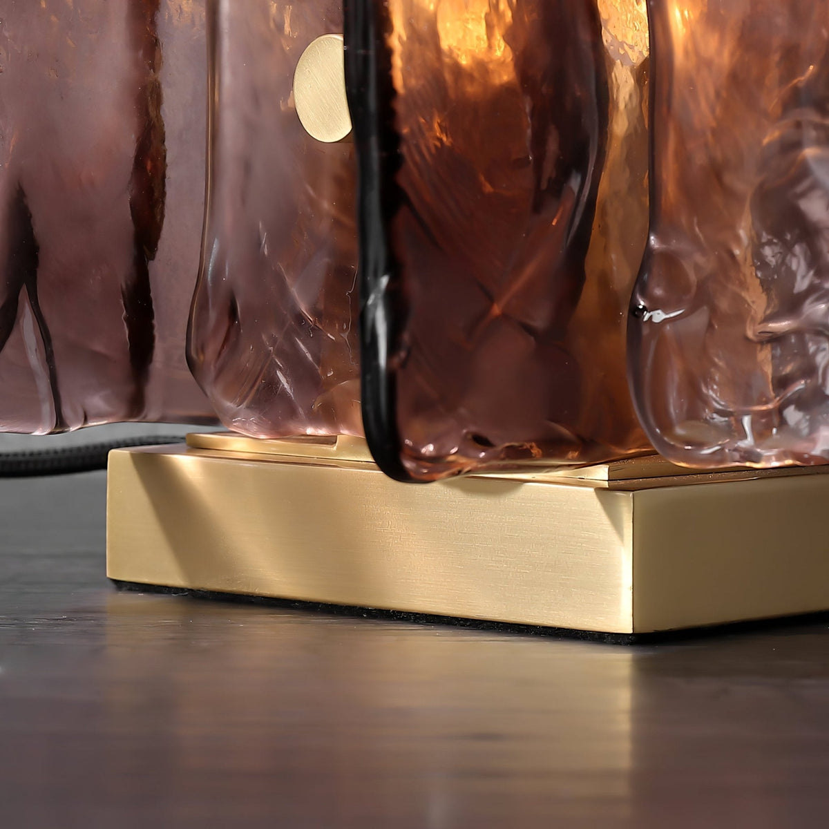 Avlaear Kunstglas tafellamp van glas