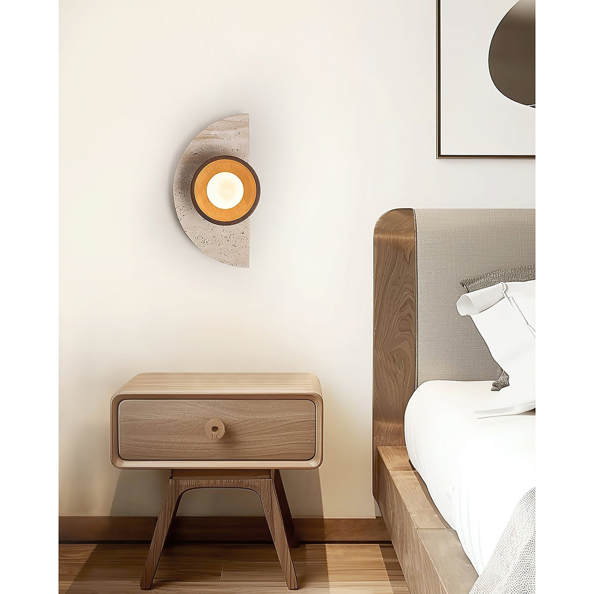 Dvaluvyi wandlamp travertin Individual Creativity
