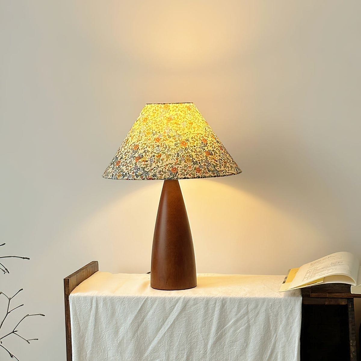 Ber Vintage Houten tafellamp
