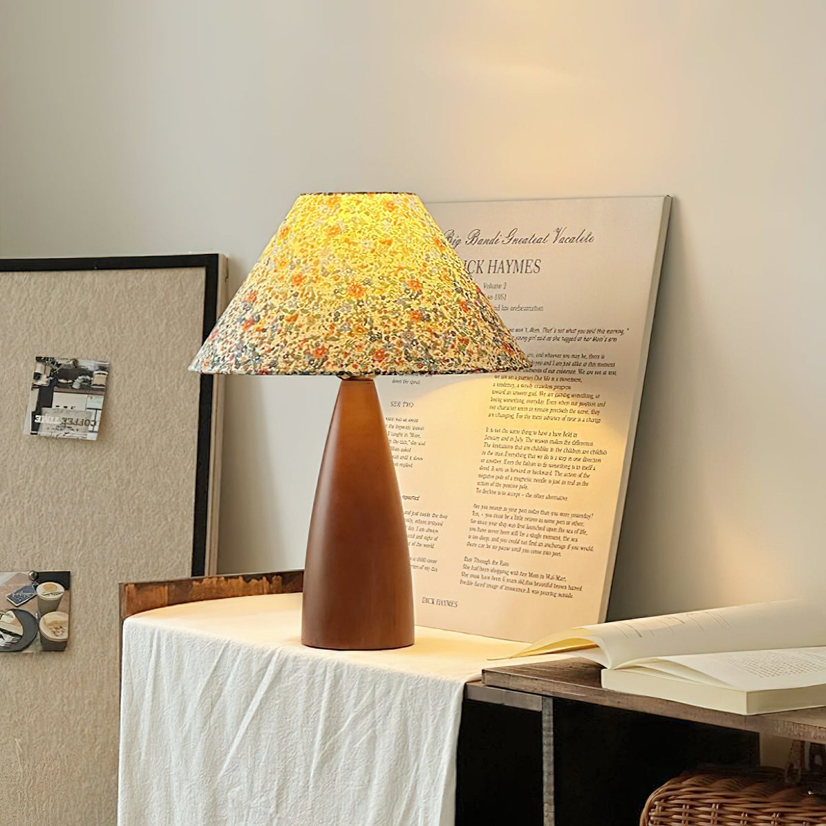 Ber Vintage Houten tafellamp