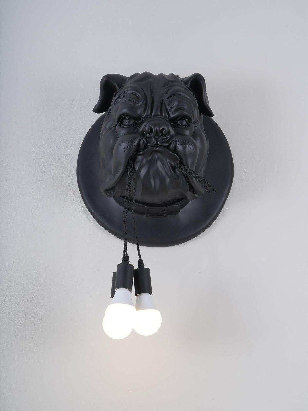 Umeri wandlamp Bulldog Sculpture Whimsical