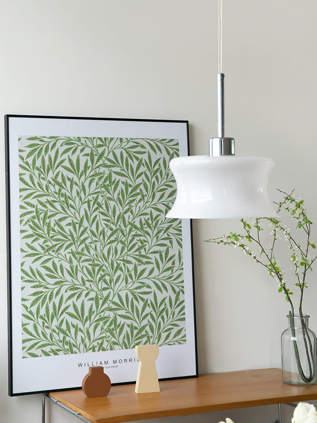 Zenthia klassieke hanglamp met beige en goudkleurig glas