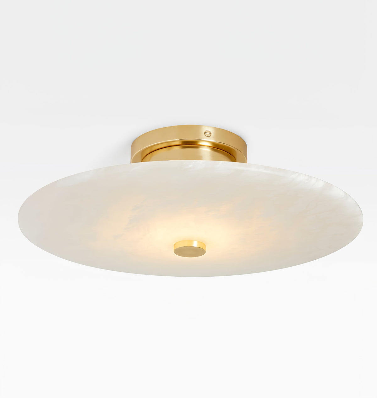 Ines Eterna Moderne witte wandlamp van albast