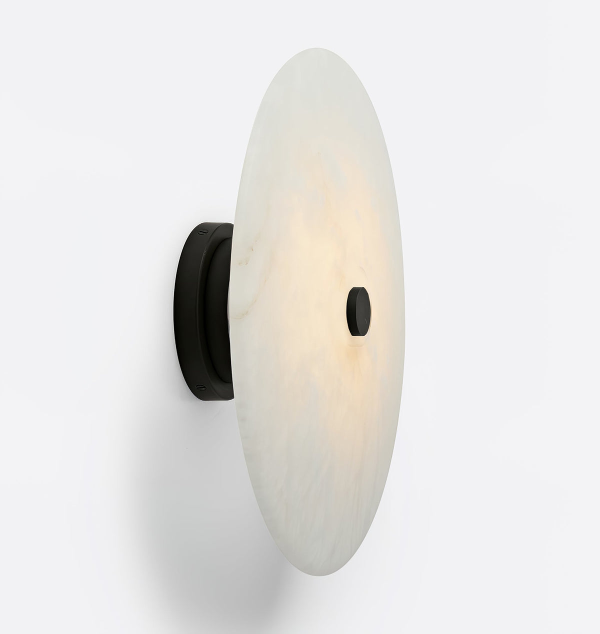 Ines Eterna Moderne witte wandlamp van albast
