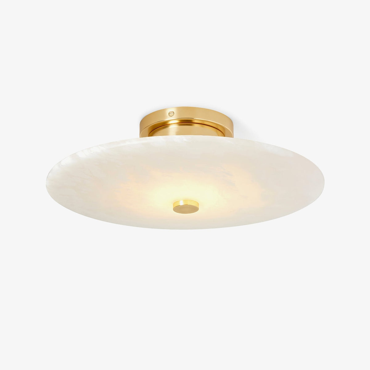 Ines Eterna Moderne witte wandlamp van albast