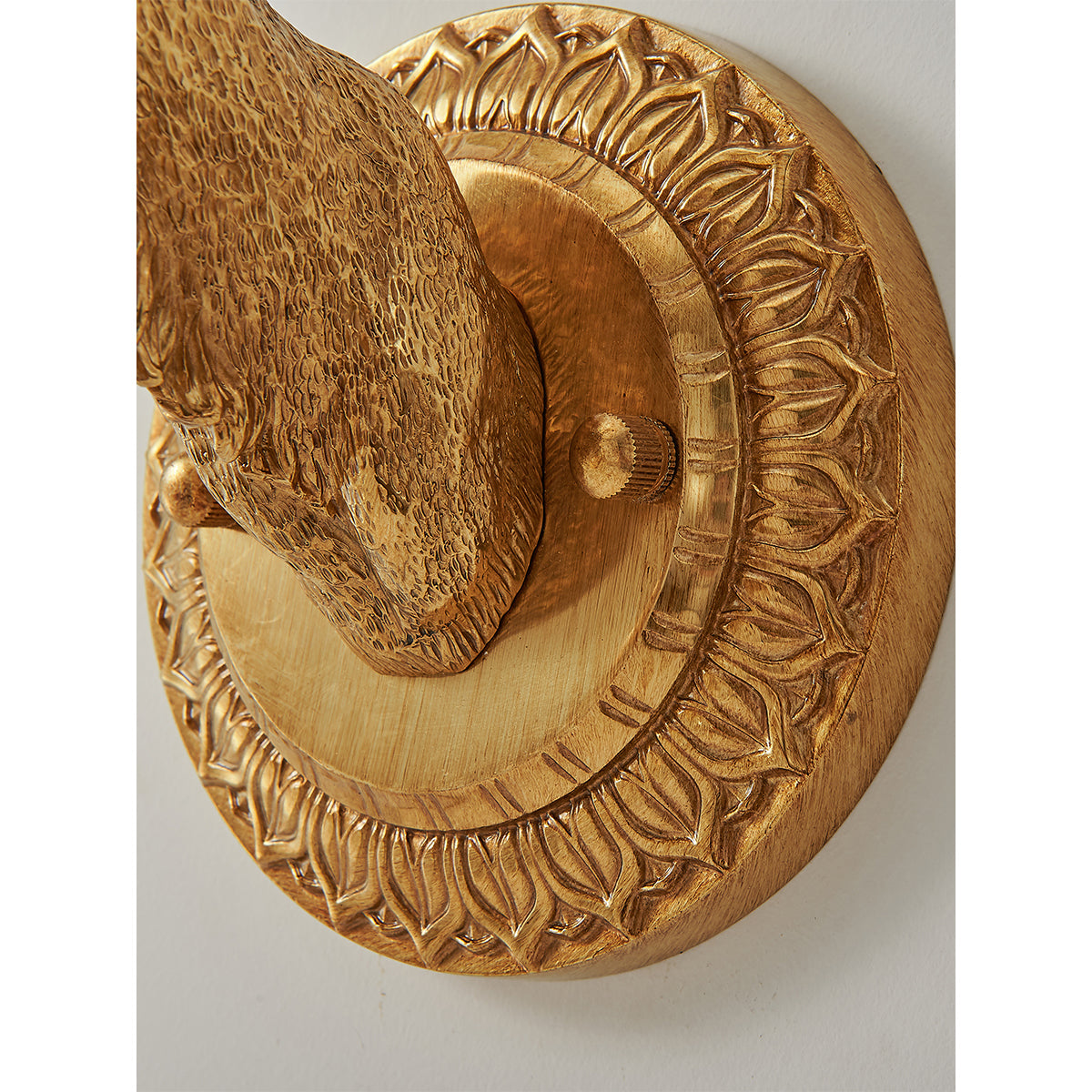 Antler kristallen wandlamp