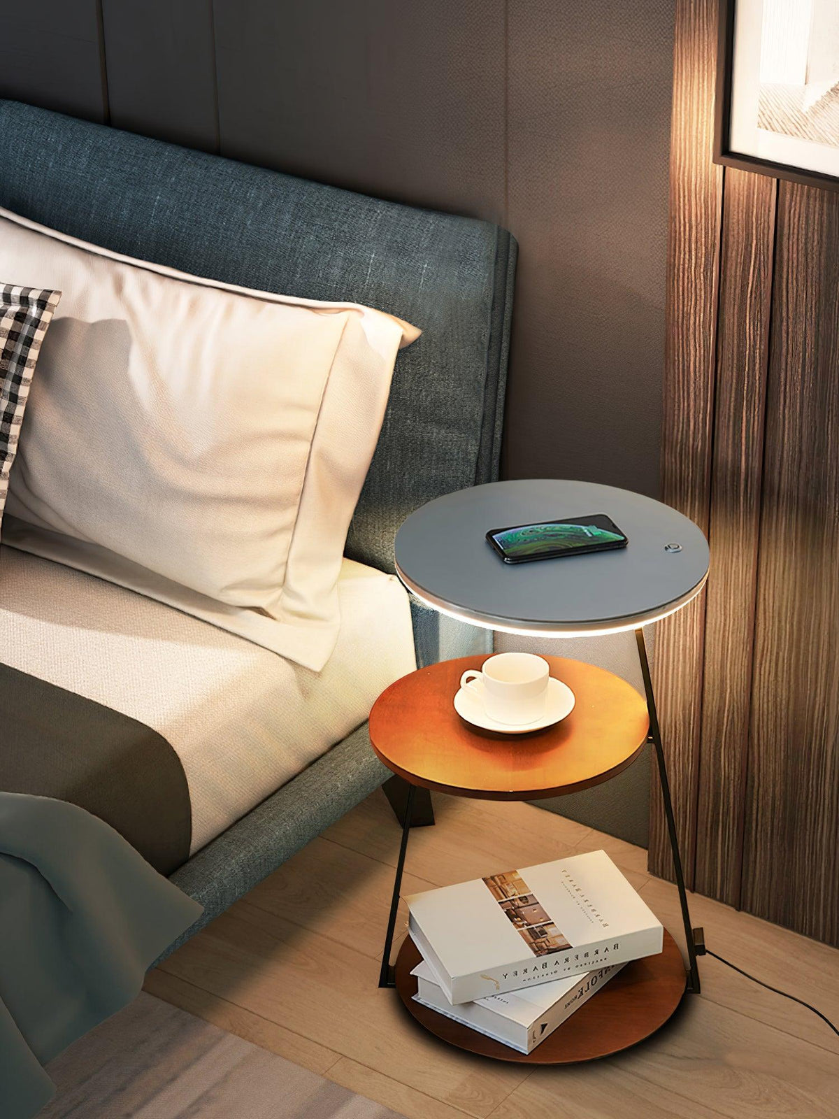 Mard Houten Moderne vloerlamp