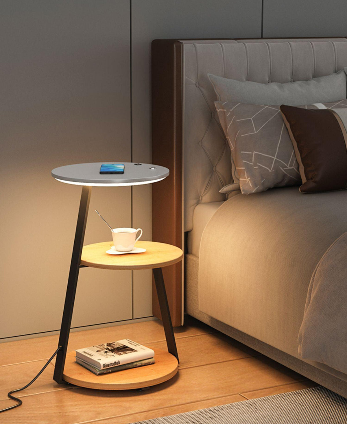 Mard Houten Moderne vloerlamp
