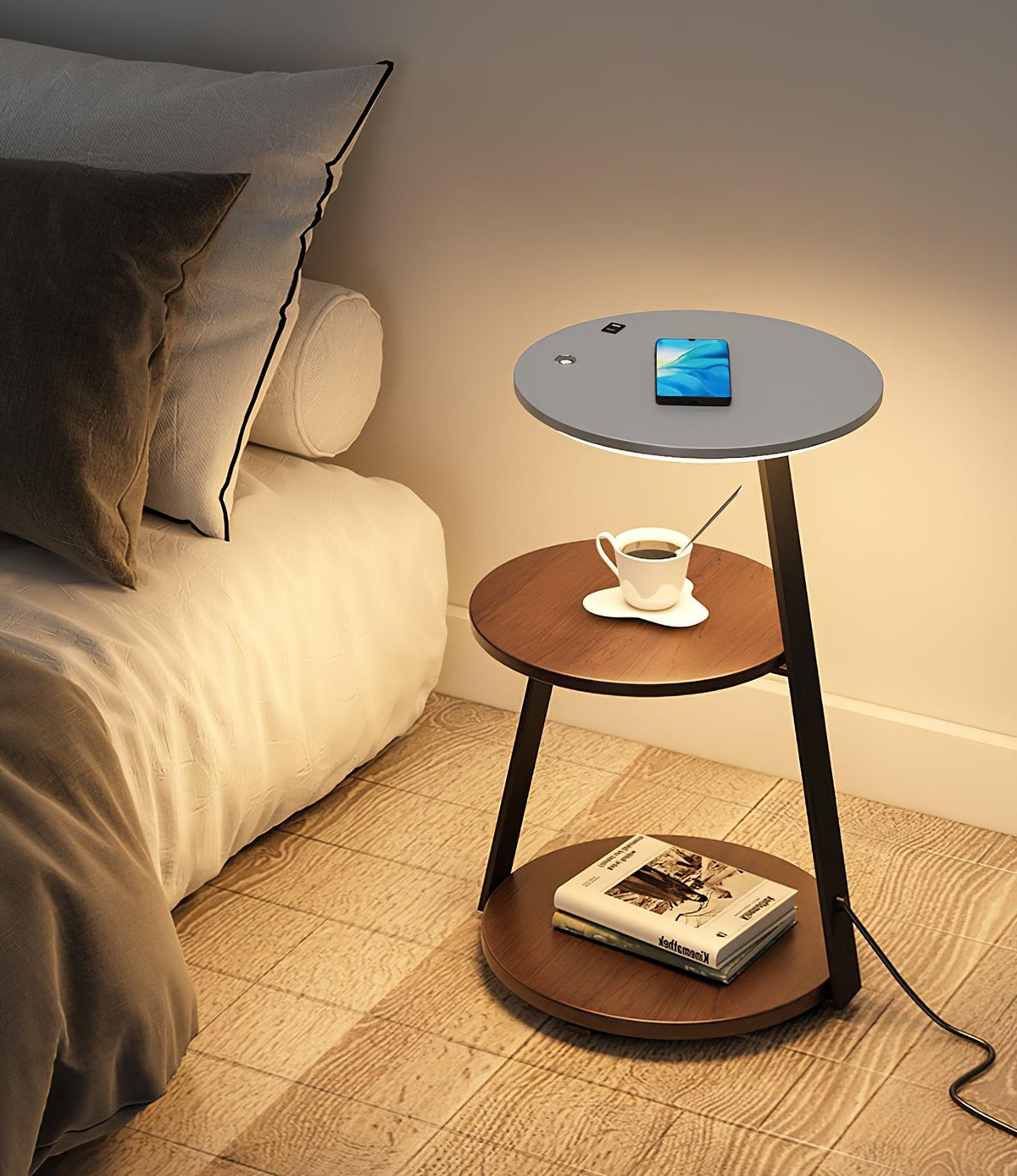 Mard Houten Moderne vloerlamp