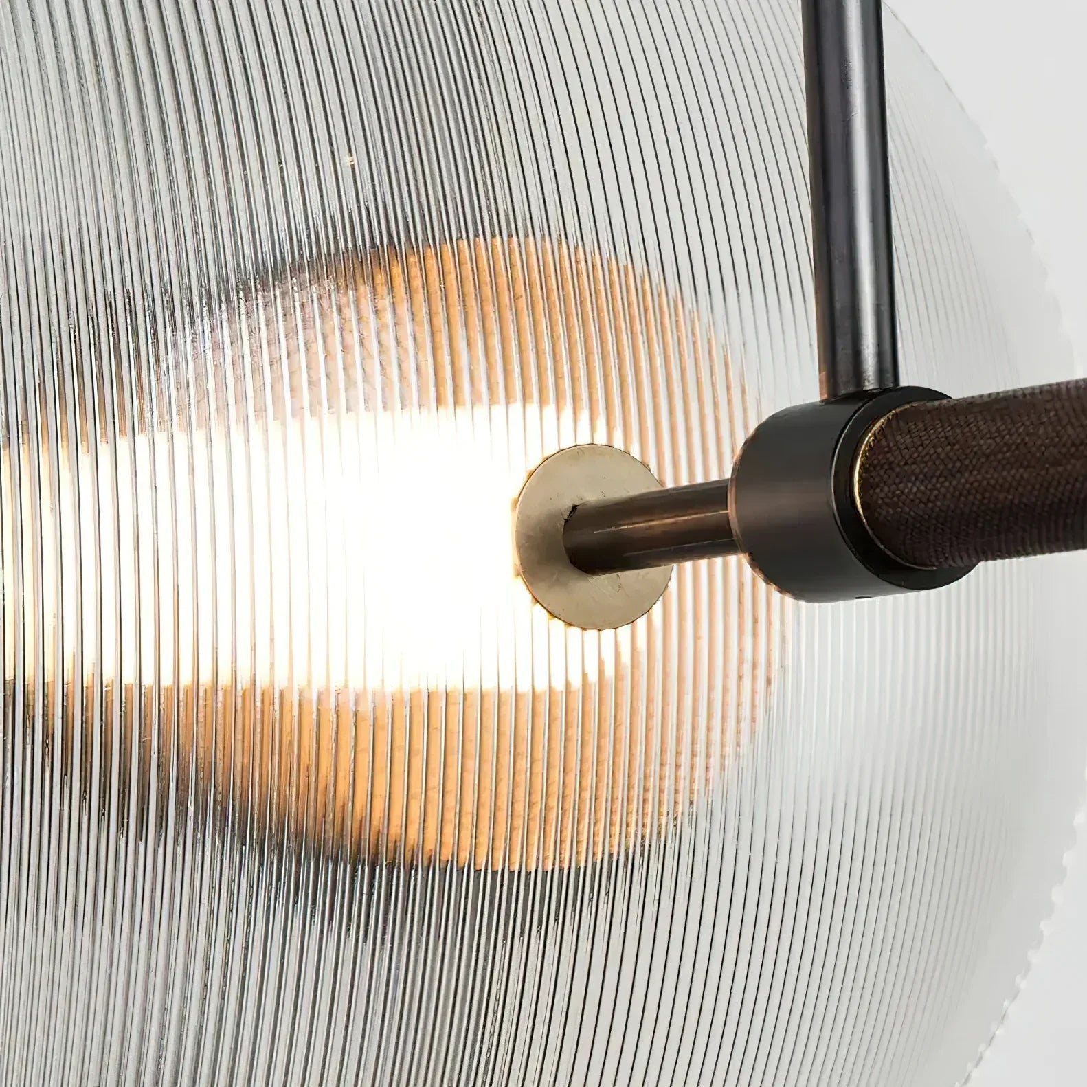 Elif Modern Zwart Goud Metaal Glas Wandlamp Eetkamer Slaapkamer