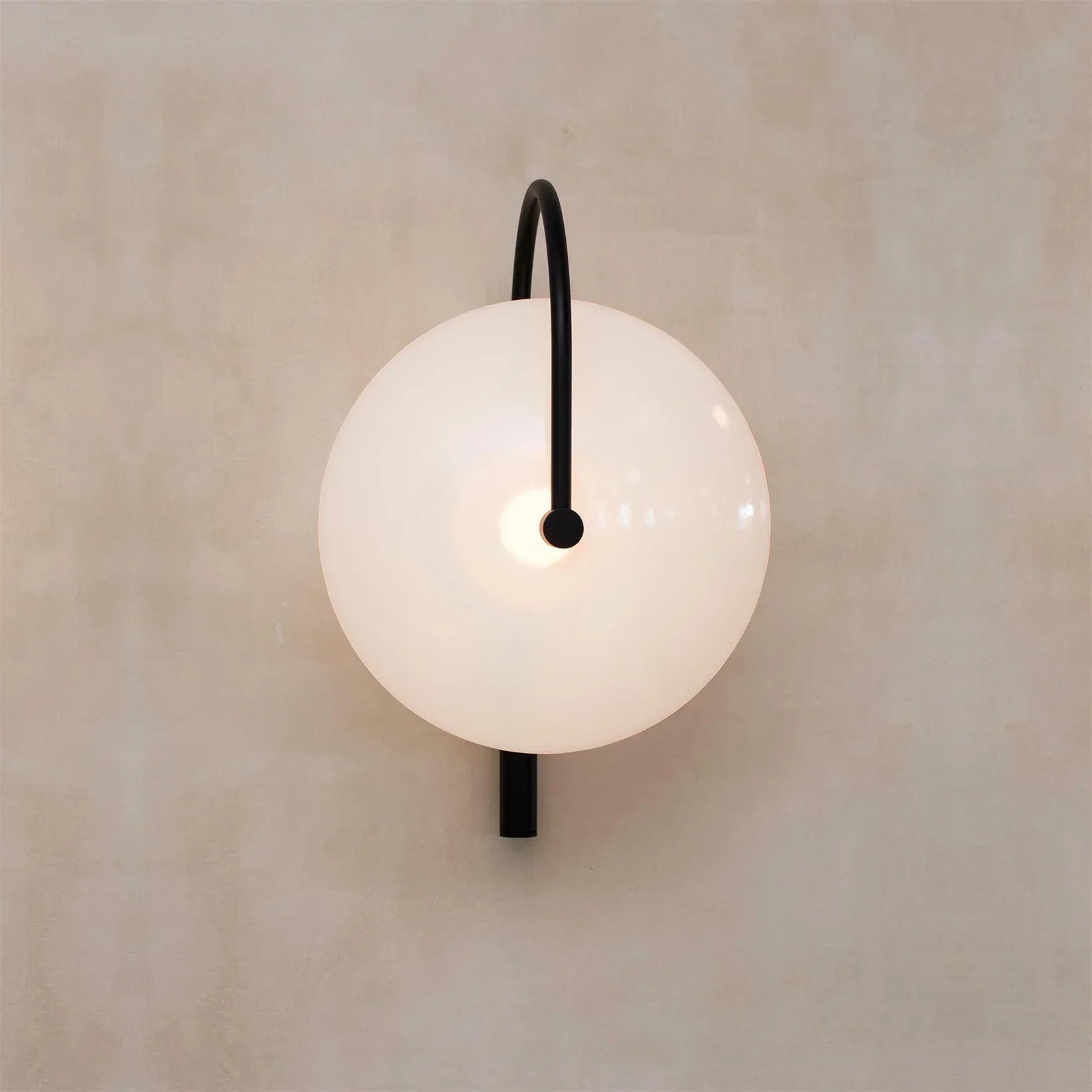 Elif Modern Zwart Goud Metaal Glas Wandlamp Eetkamer Slaapkamer
