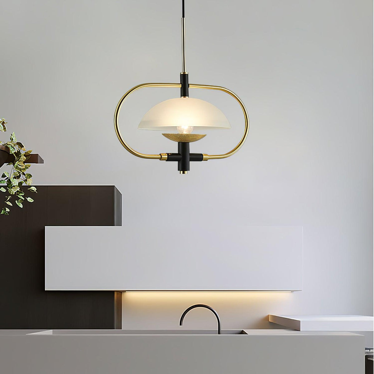 Cuvenara Noordse kunst klassieke glas hanglamp