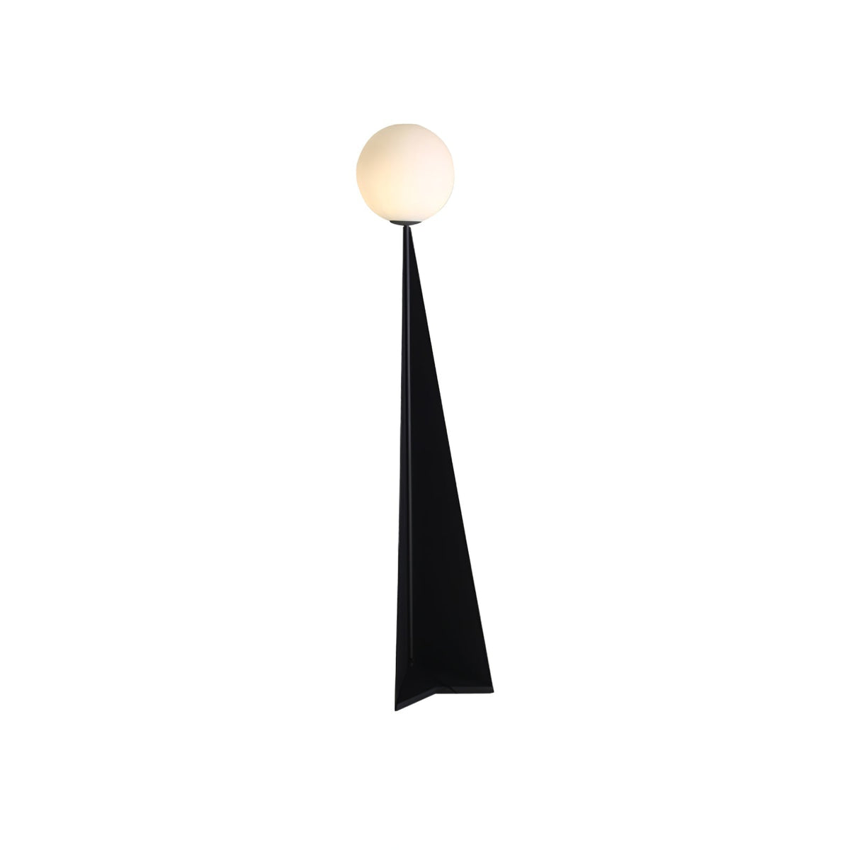 Vertex Minimalistische vloerlamp met bolvormige kap