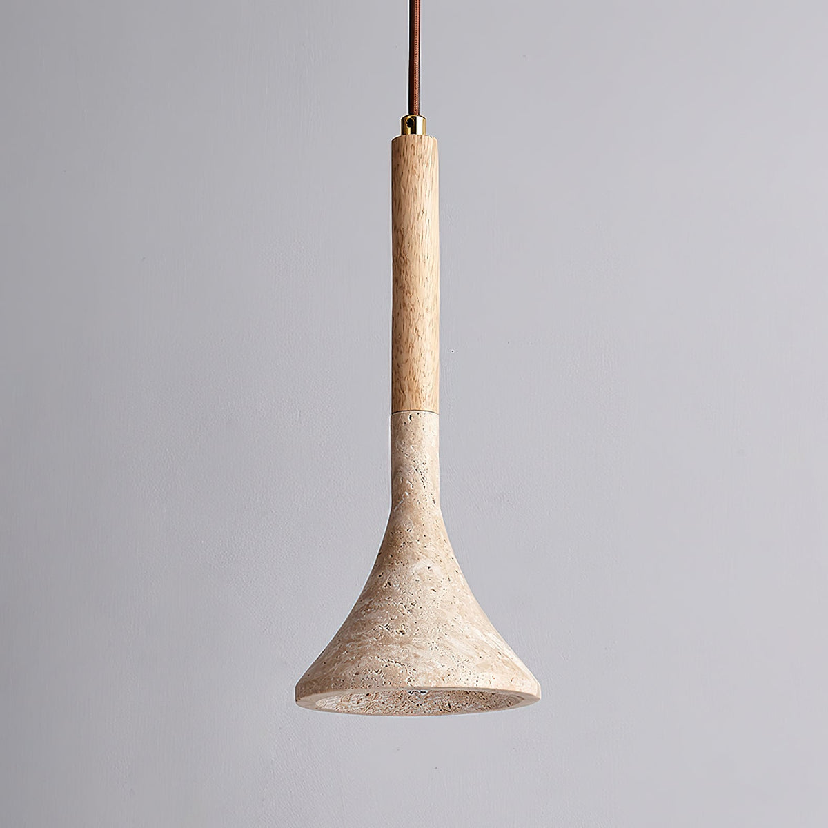 Taviaya minimalistische hanglamp van travertin