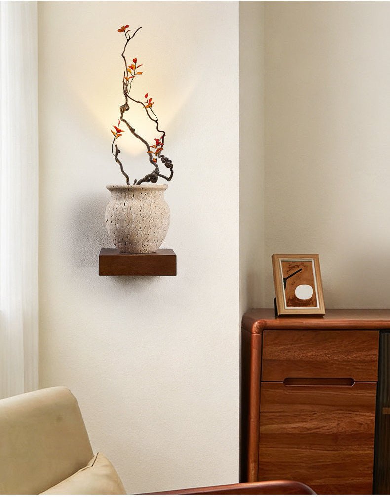 Teriinine sculpturale wandlamp