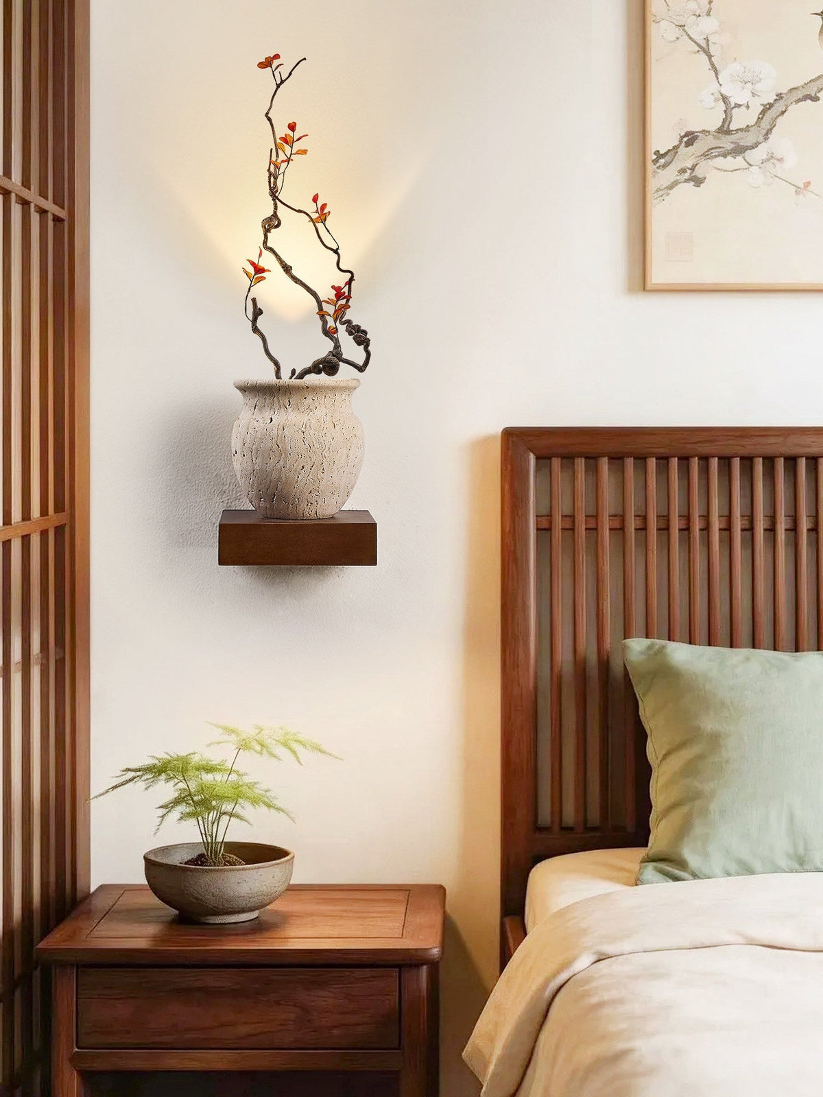 Teriinine sculpturale wandlamp