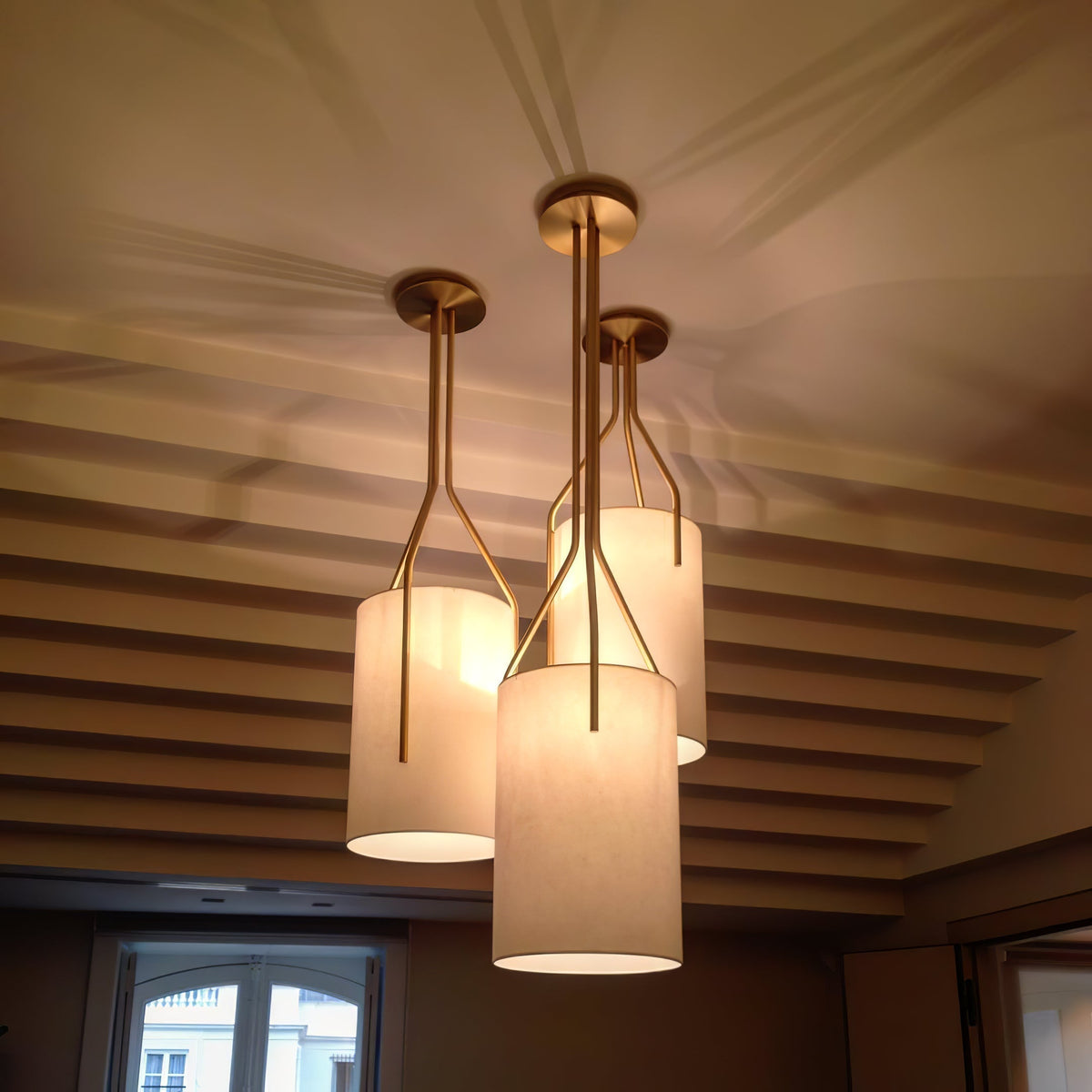 Cex Arborescence Kroonluchter LED 3-Lights messing Modern