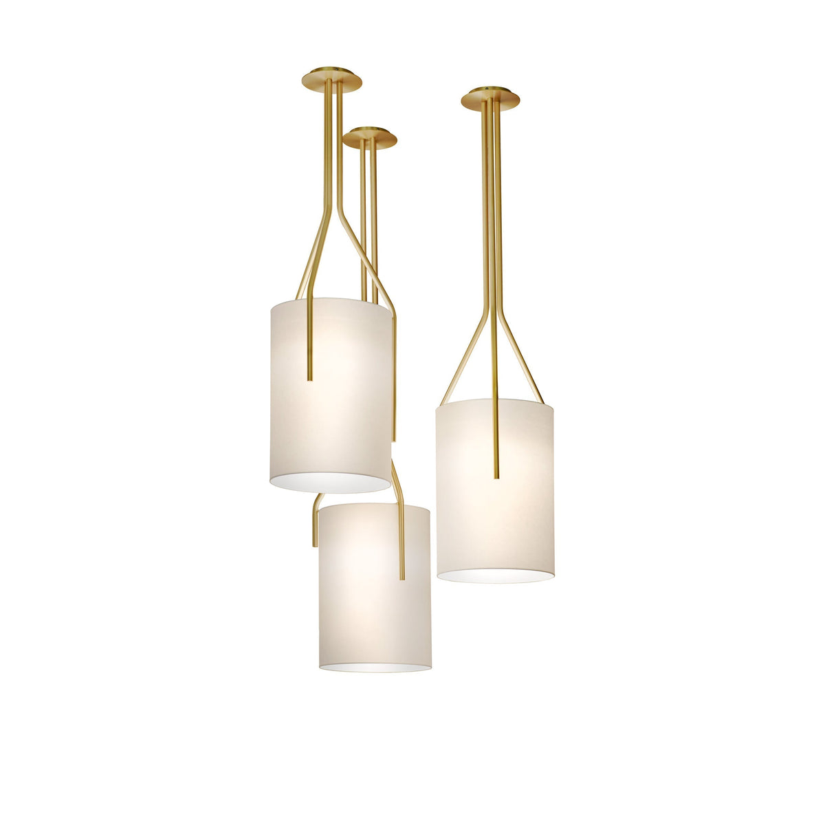 Cex Arborescence Kroonluchter LED 3-Lights messing Modern
