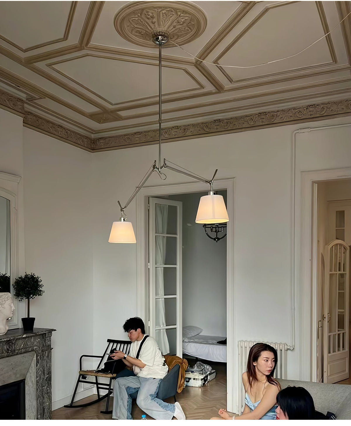 Evmirion Premium elegantie Stoffen Kap hanglamp