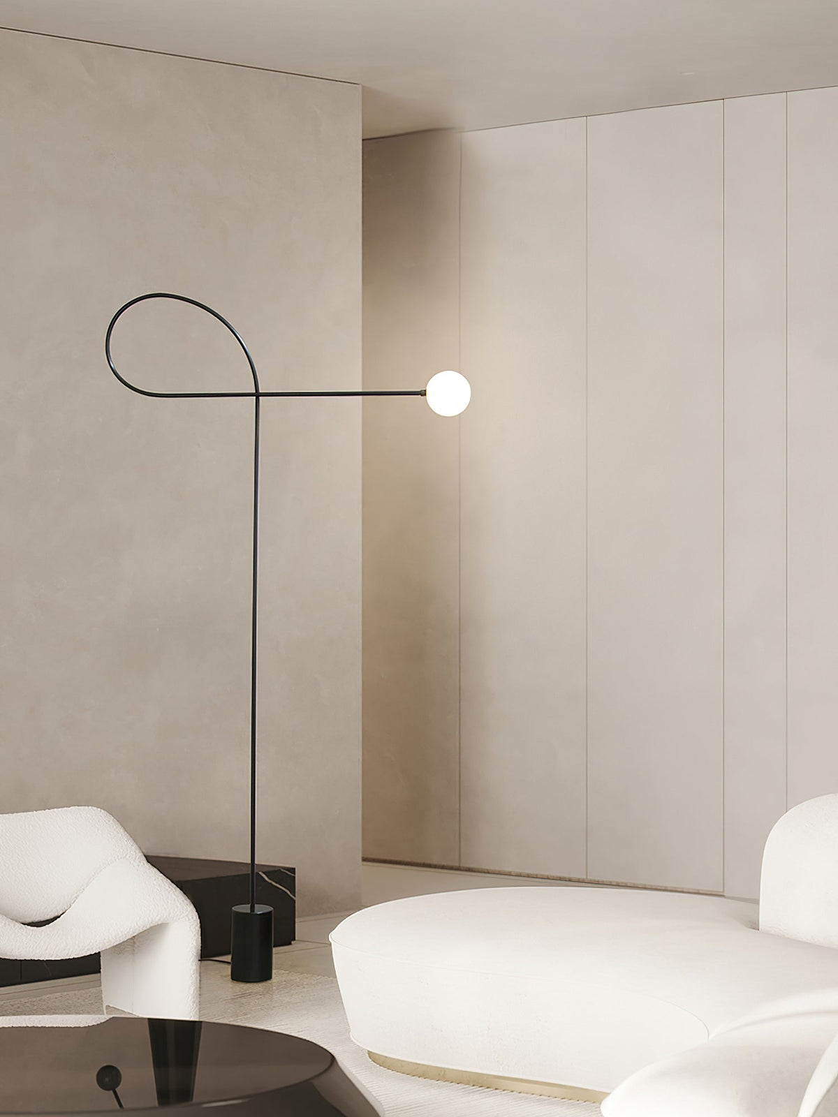 Zanoril sculpturale vloerlamp