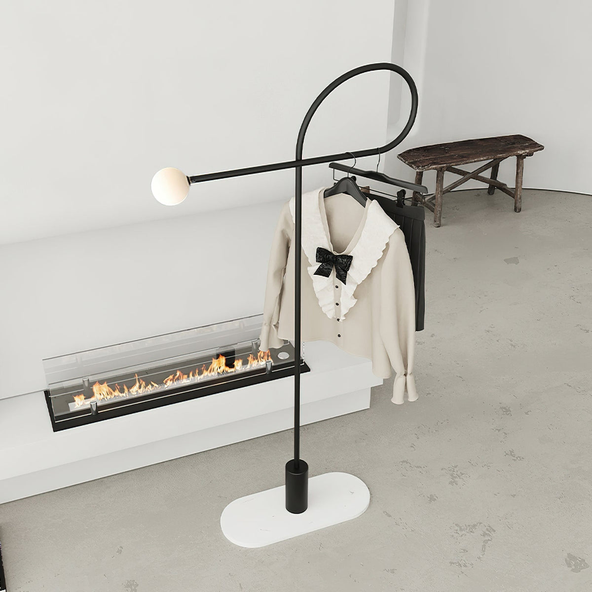 Zanoril sculpturale vloerlamp