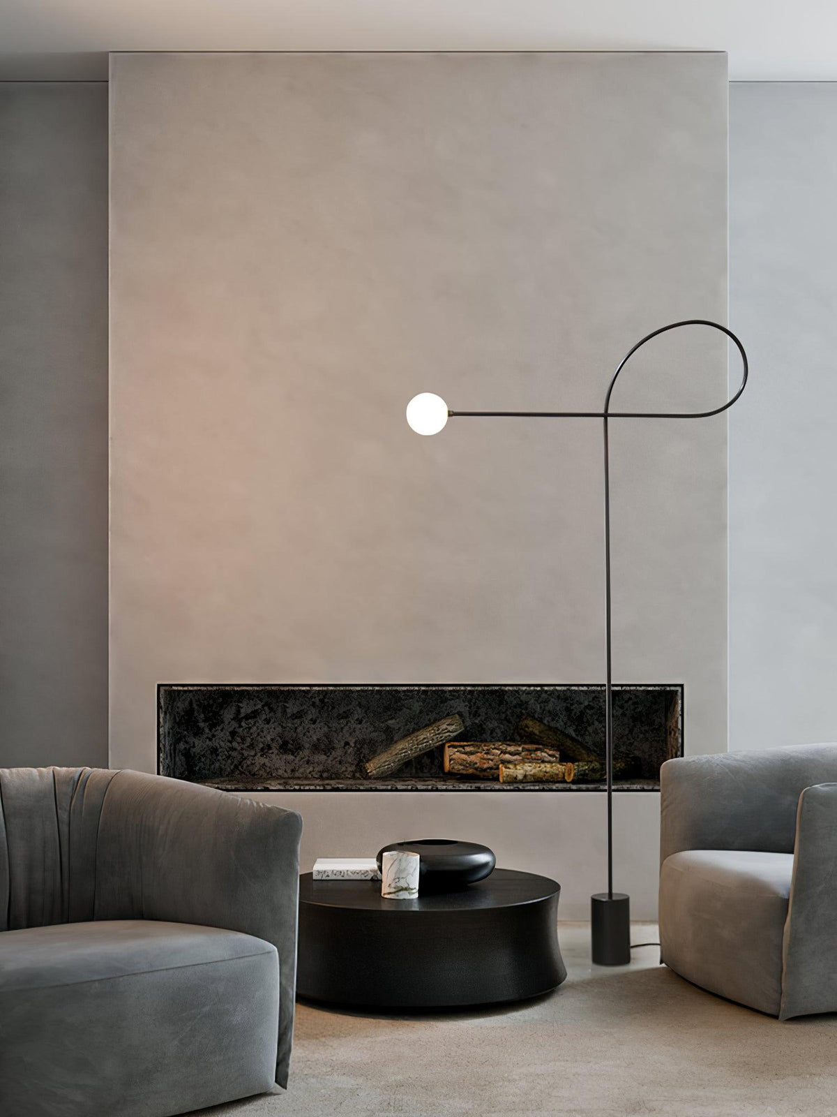 Zanoril sculpturale vloerlamp