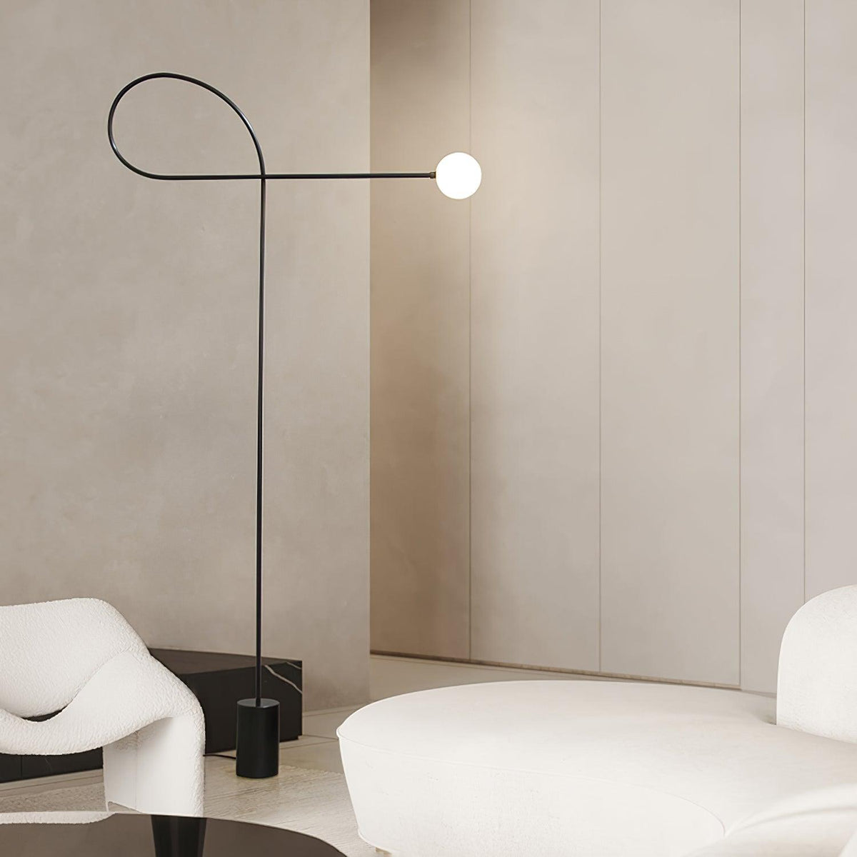 Zanoril sculpturale vloerlamp