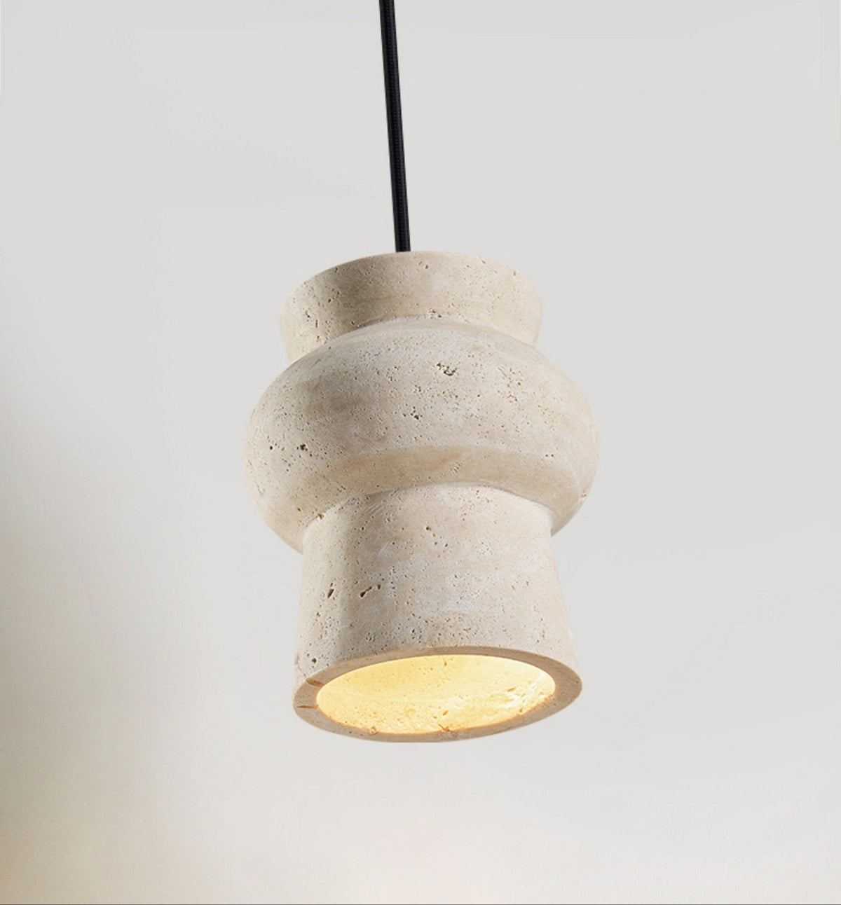 Dynt Timeless hanglamp van geel travertin