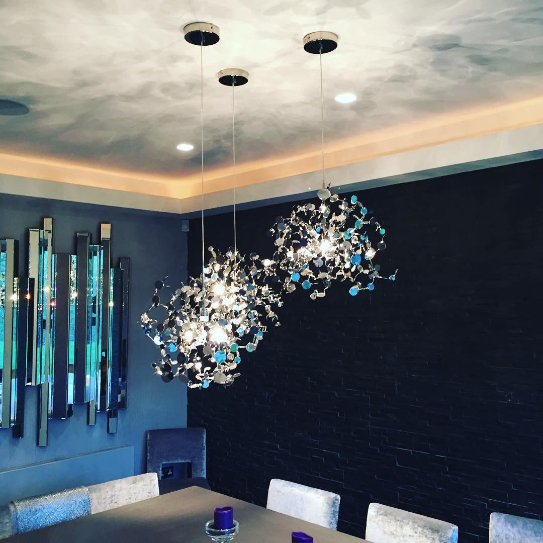 Noruielle hanglamp Metallic Disc Cloud