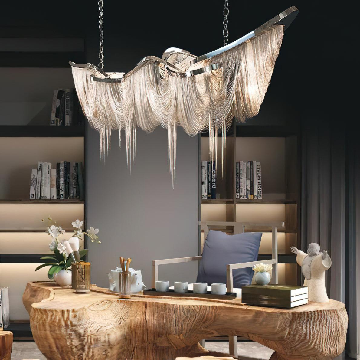 Soleraria Kroonluchter Tassel Goudkleurige Afwerking