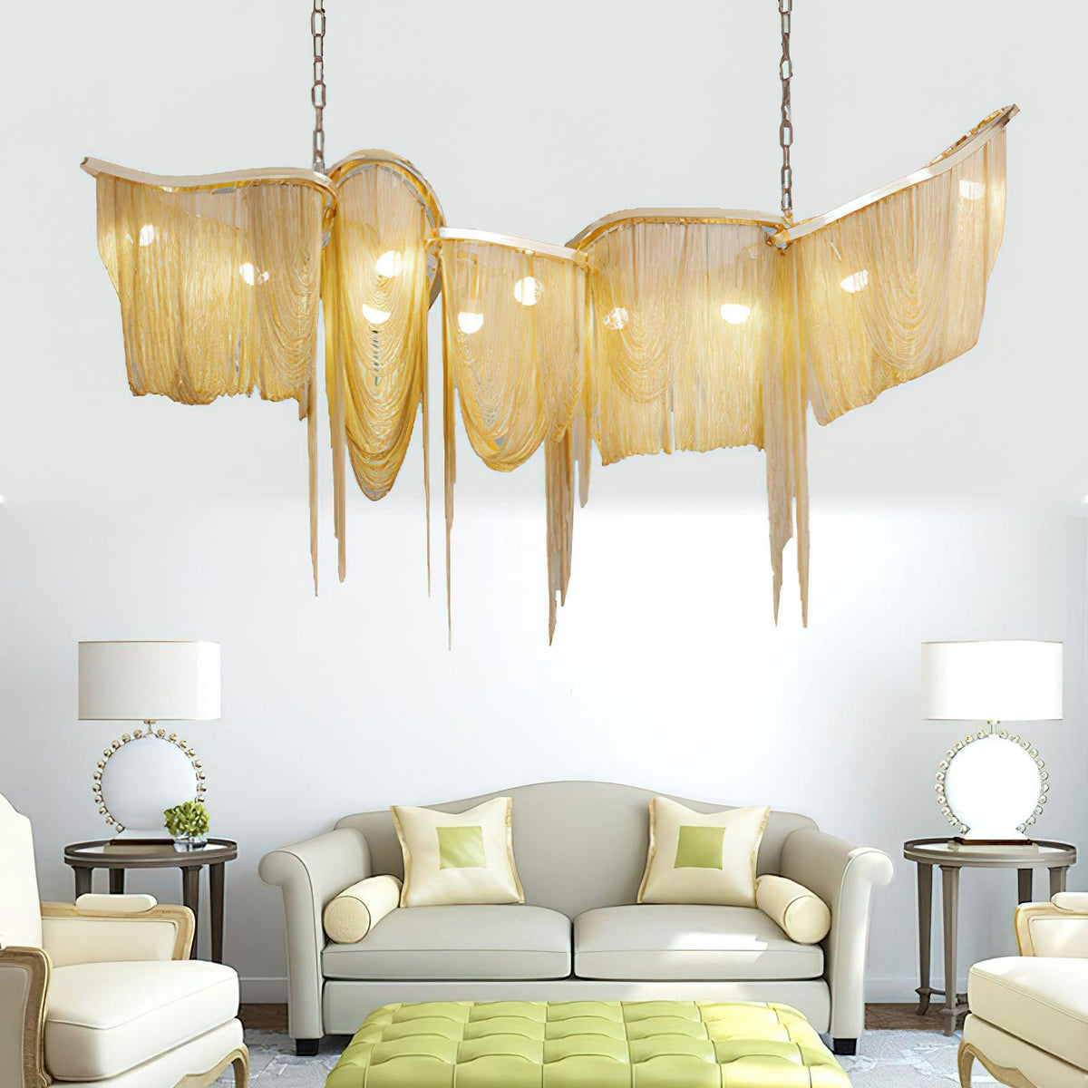 Soleraria Kroonluchter Tassel Goudkleurige Afwerking