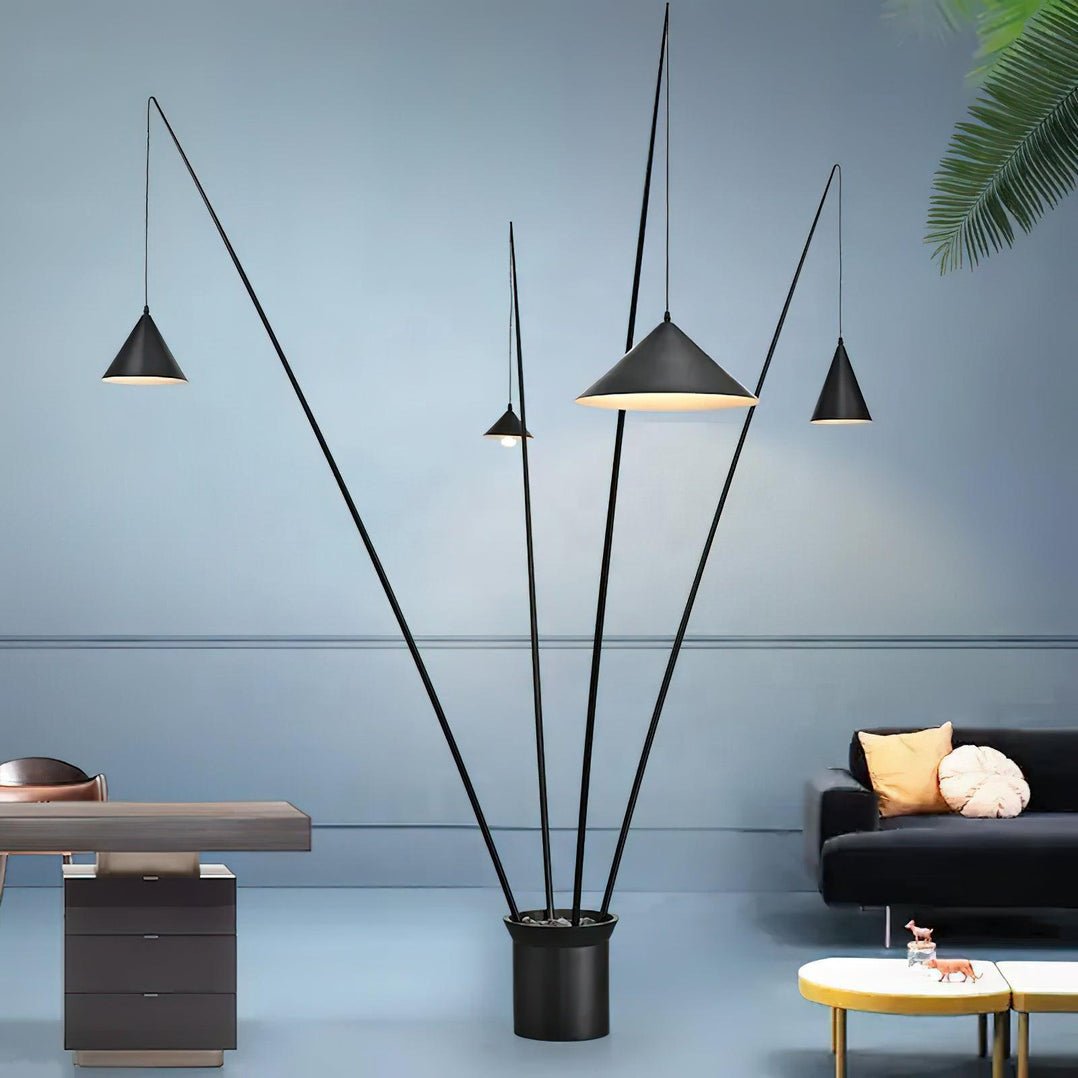 Canorara Multi-Arm Zwart vloerlamp