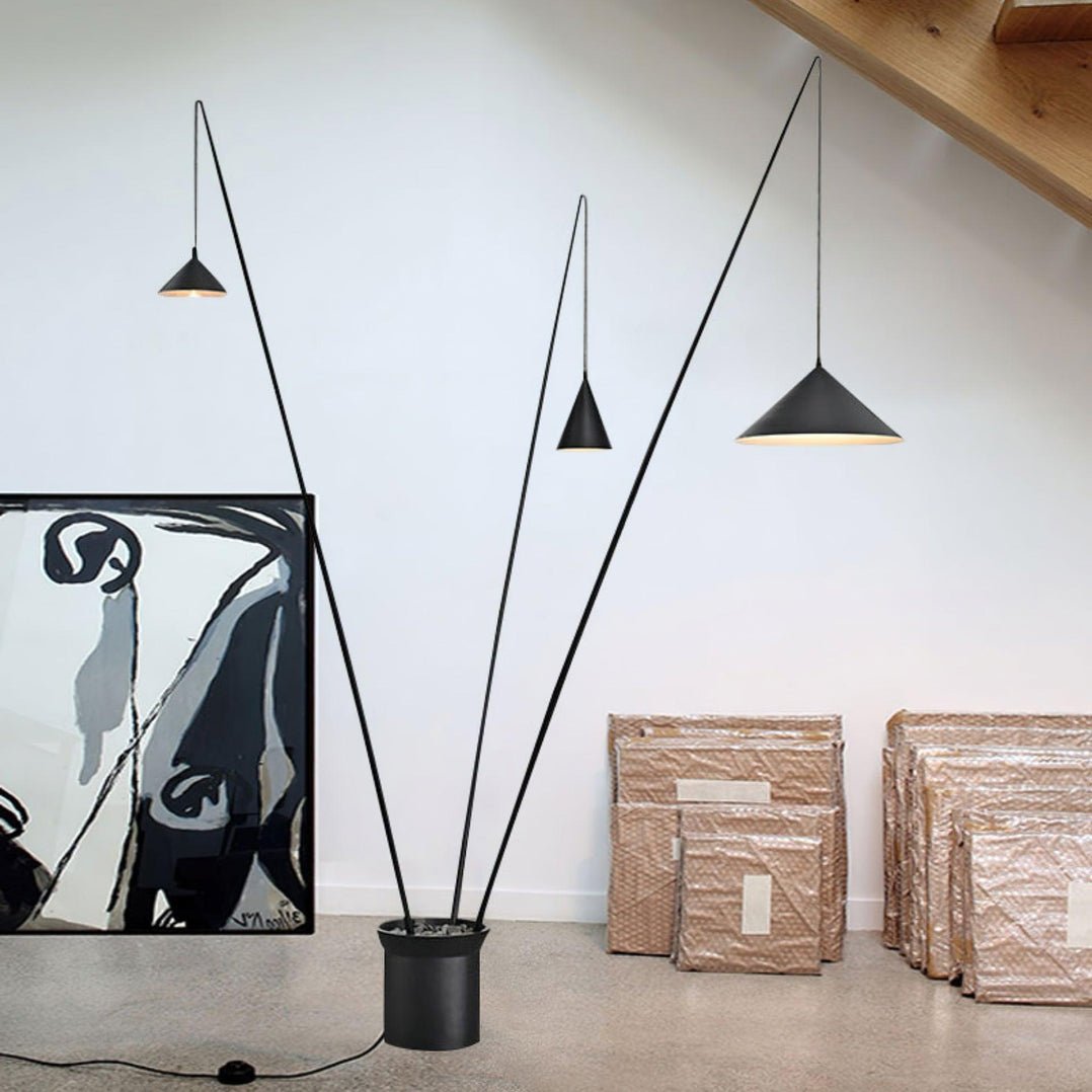 Canorara Multi-Arm Zwart vloerlamp