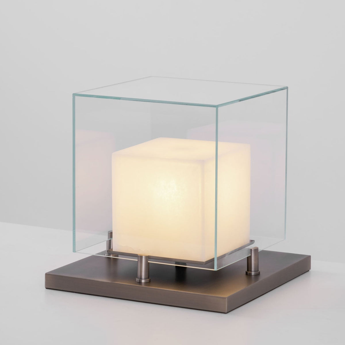 Cubo albasten tafellamp