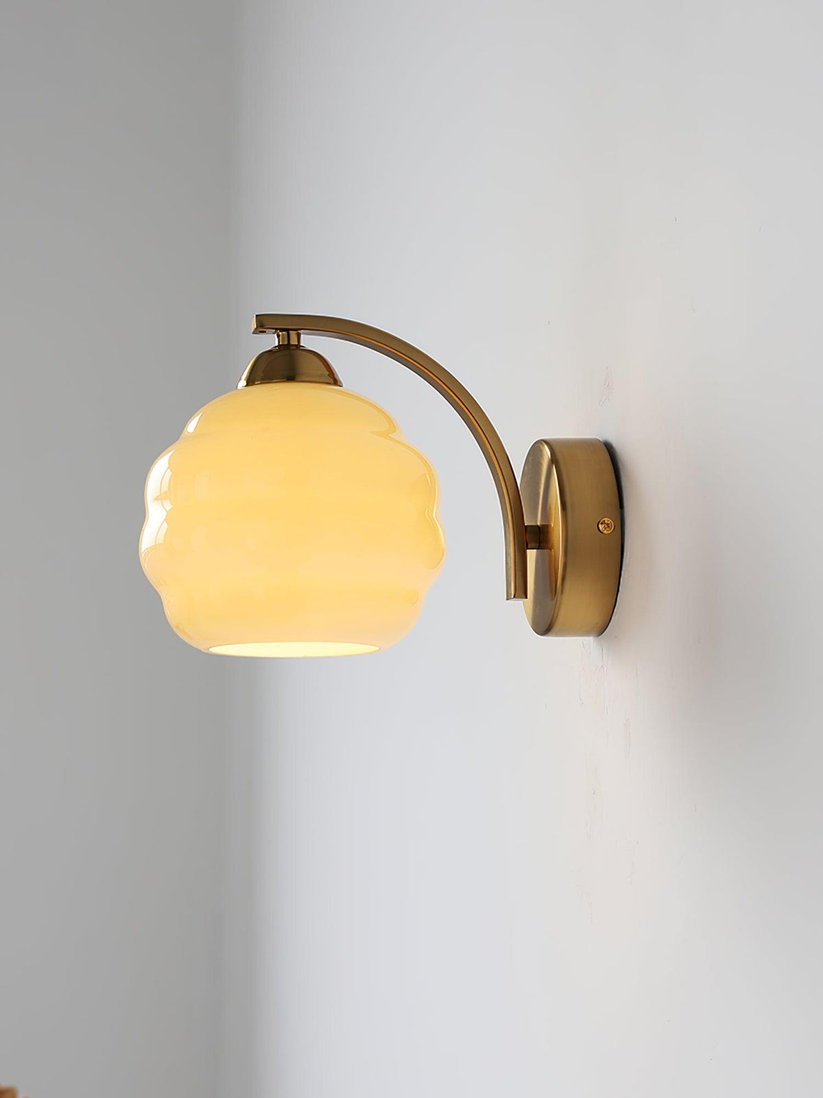 Eiraaine wandlamp Art Deco glas Chroom