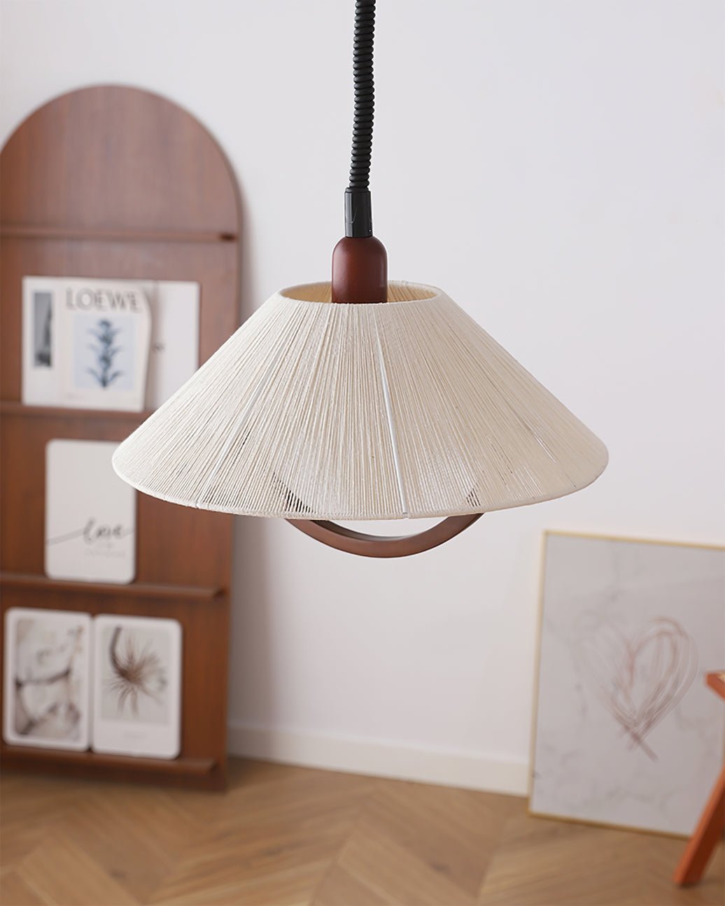 Syraeen Premium Noordse kunst houten hanglamp