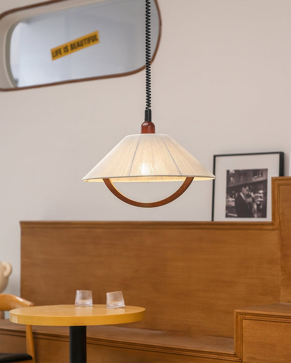 Syraeen Premium Noordse kunst houten hanglamp