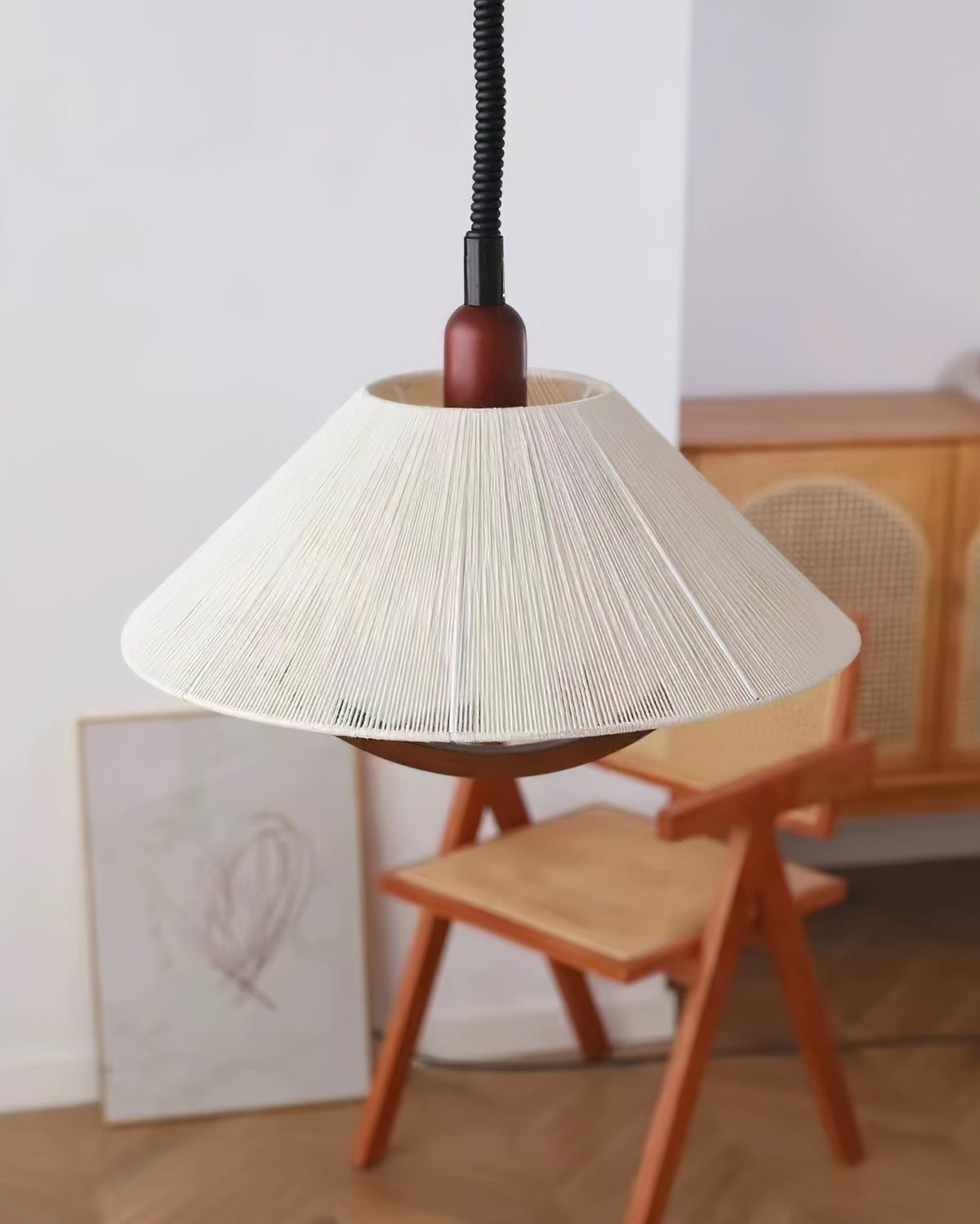 Syraeen Premium Noordse kunst houten hanglamp